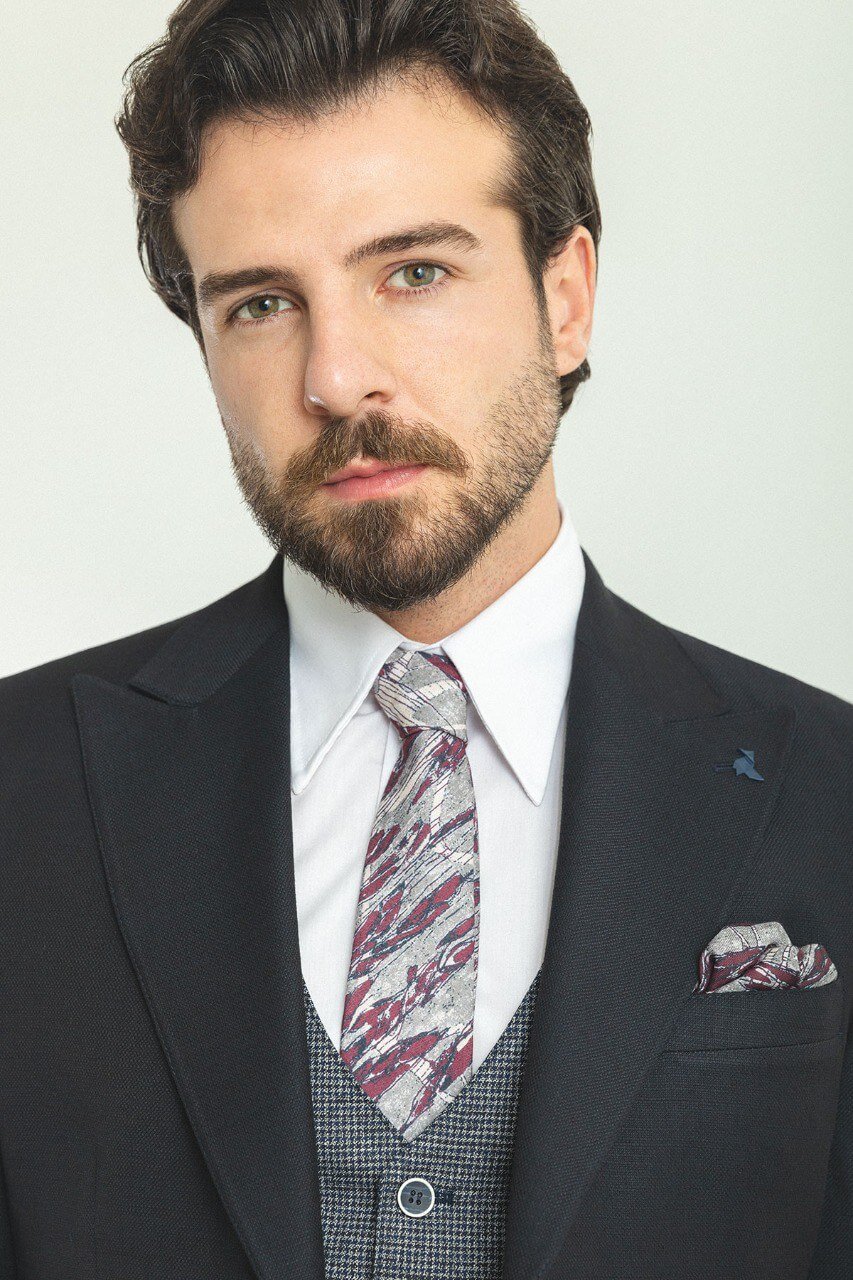 Regal Black and Gray Suit Set