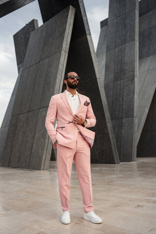 The Vibrant Rose Tailored Suit