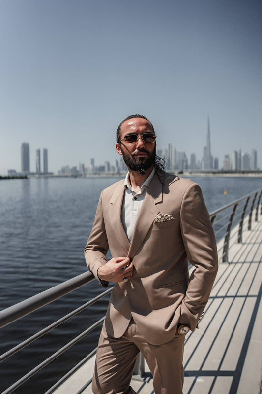 The All-Season Beige Essential Suit